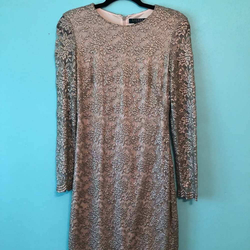 Lauren Ralph Lauren Dress silver lace